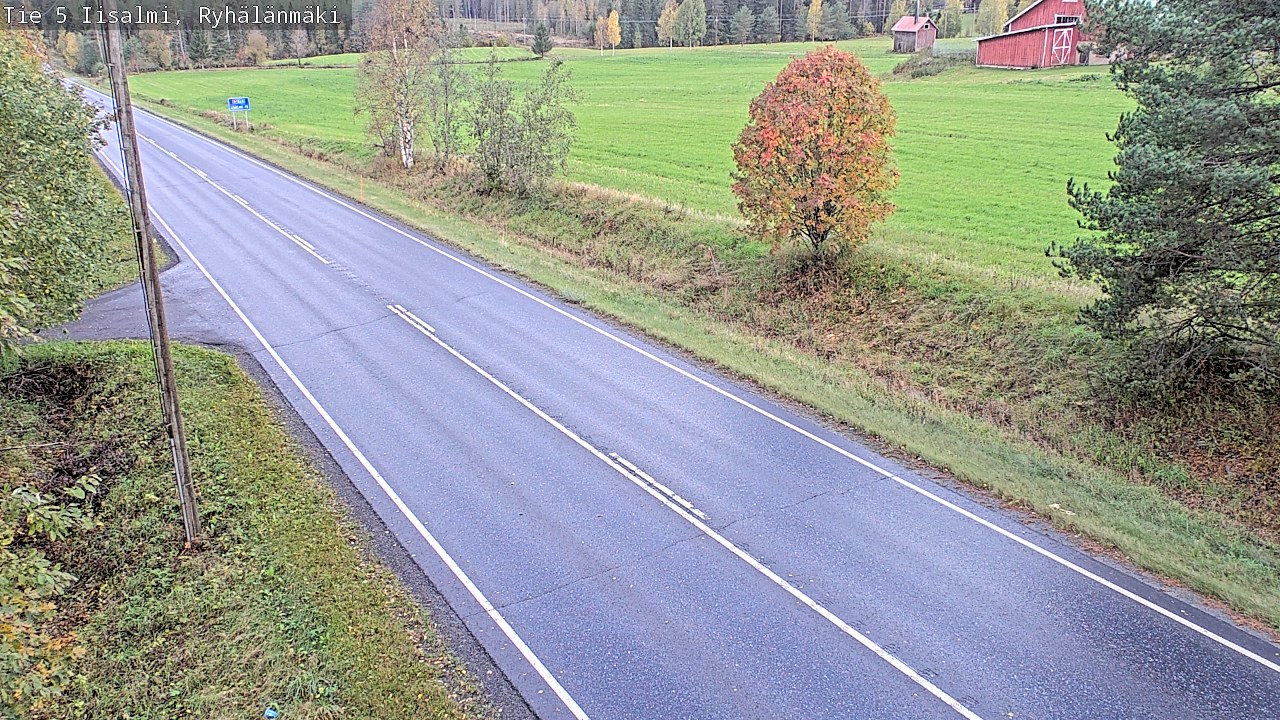 Weather Camera Image Road 5 Iisalmi, Ryhälänmäki, Iisalmi, Pohjois-Savo