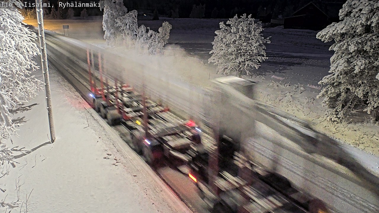 Weather Camera Image Road 5 Iisalmi, Ryhälänmäki, Iisalmi, Pohjois-Savo