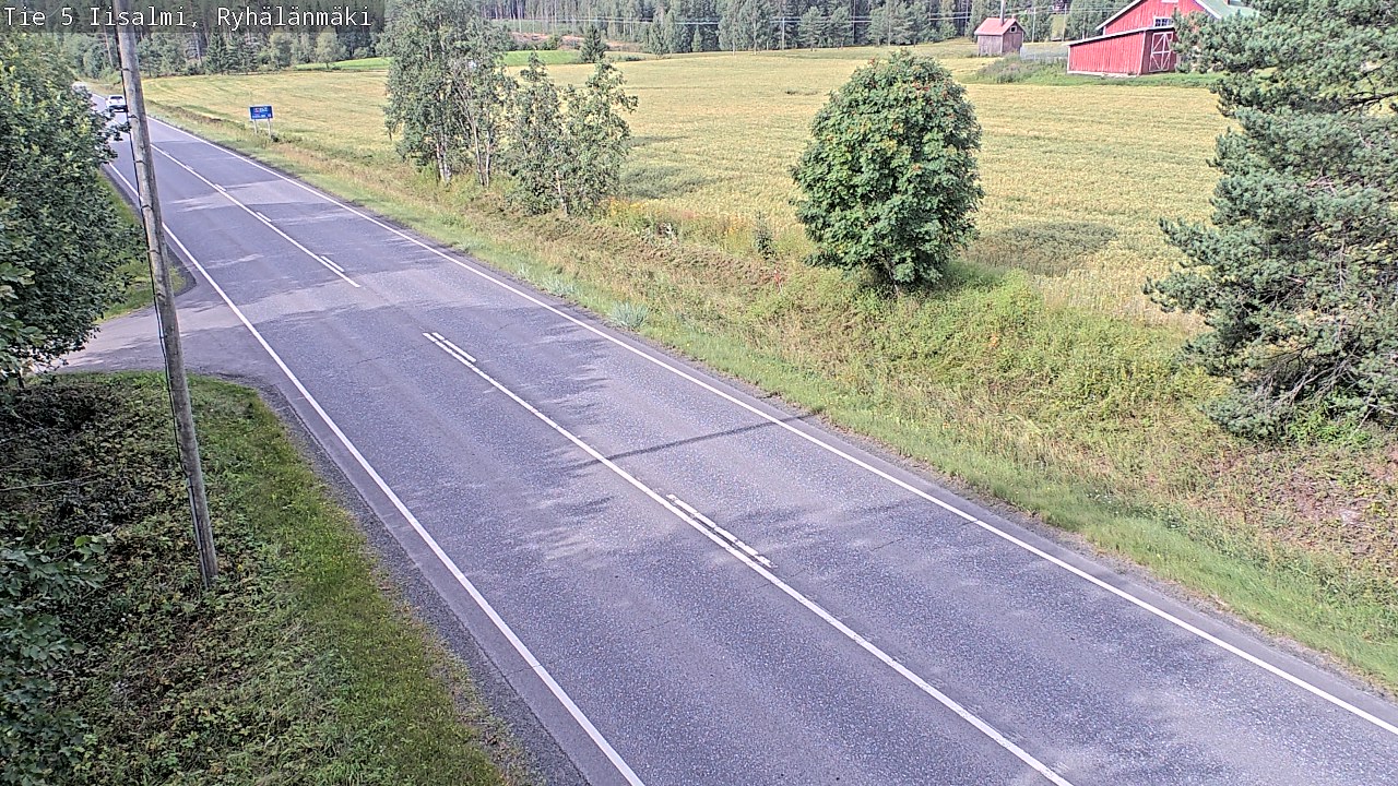 Weather Camera Image Väg 5 Idensalmi, Ryhälänmäki, Iisalmi, Pohjois-Savo