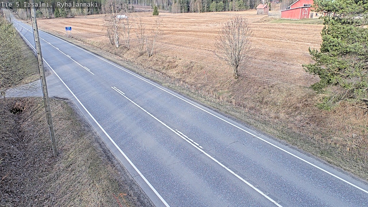 Weather Camera Image Road 5 Iisalmi, Ryhälänmäki, Iisalmi, Pohjois-Savo