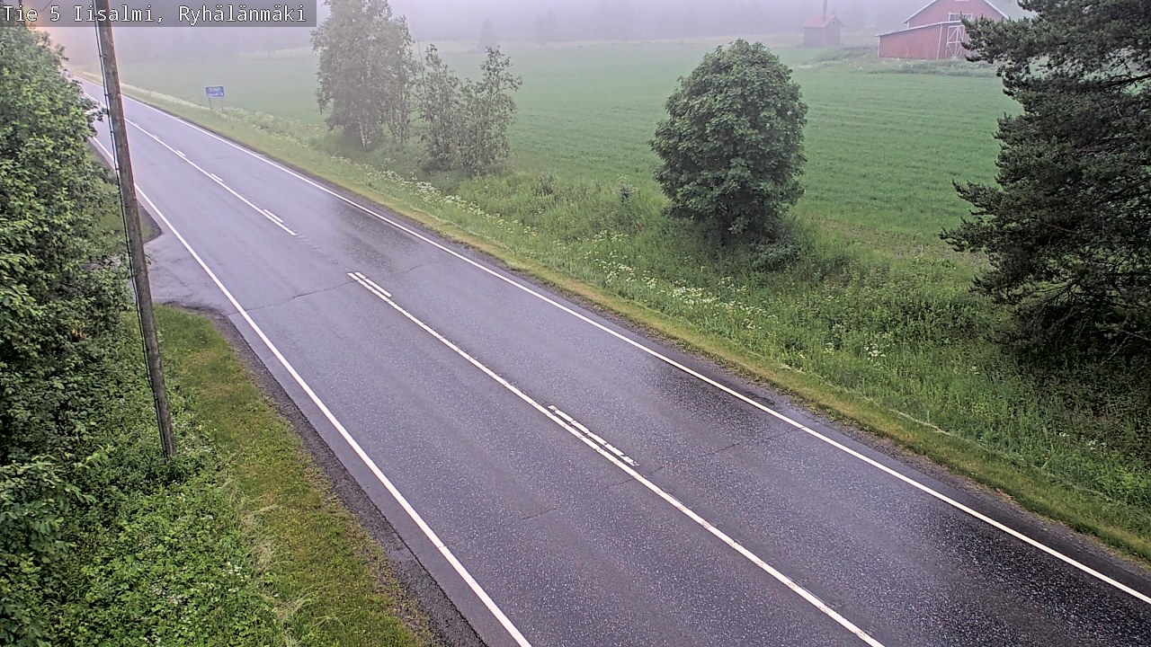 Weather Camera Image Road 5 Iisalmi, Ryhälänmäki, Iisalmi, Pohjois-Savo