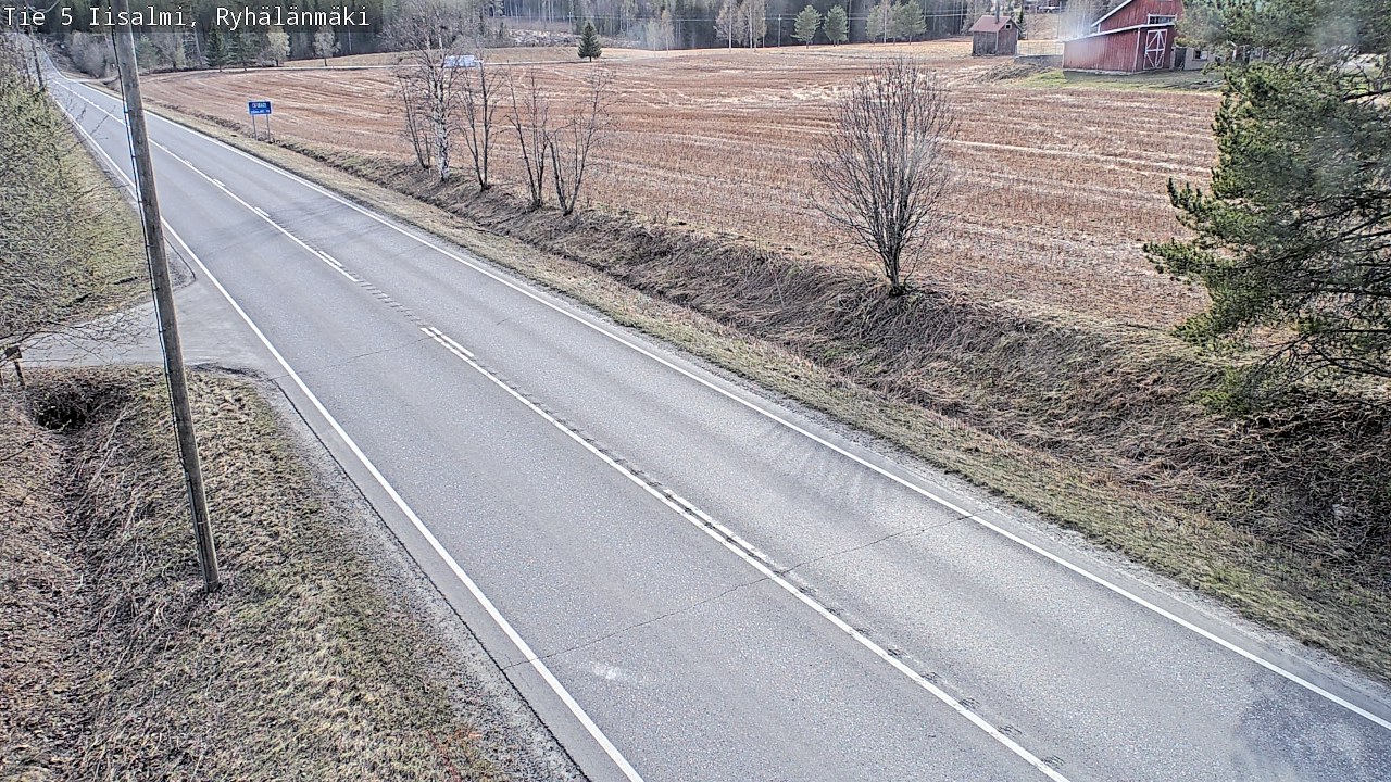Weather Camera Image Väg 5 Idensalmi, Ryhälänmäki, Iisalmi, Pohjois-Savo