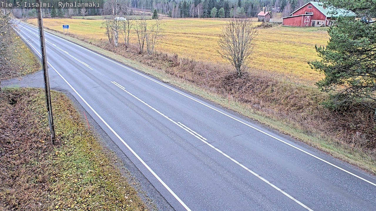 Weather Camera Image Väg 5 Idensalmi, Ryhälänmäki, Iisalmi, Pohjois-Savo