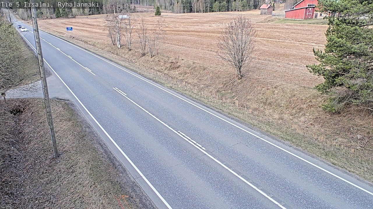 Weather Camera Image Road 5 Iisalmi, Ryhälänmäki, Iisalmi, Pohjois-Savo