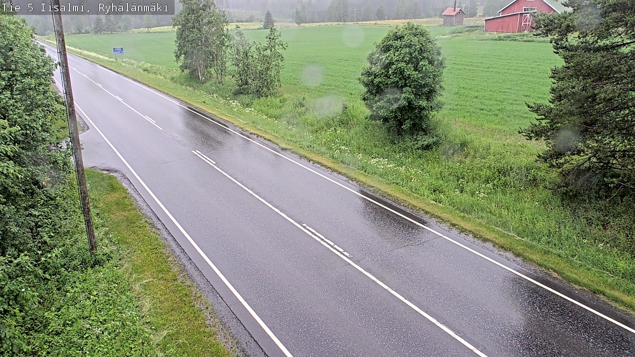 Weather Camera Image Road 5 Iisalmi, Ryhälänmäki, Iisalmi, Pohjois-Savo