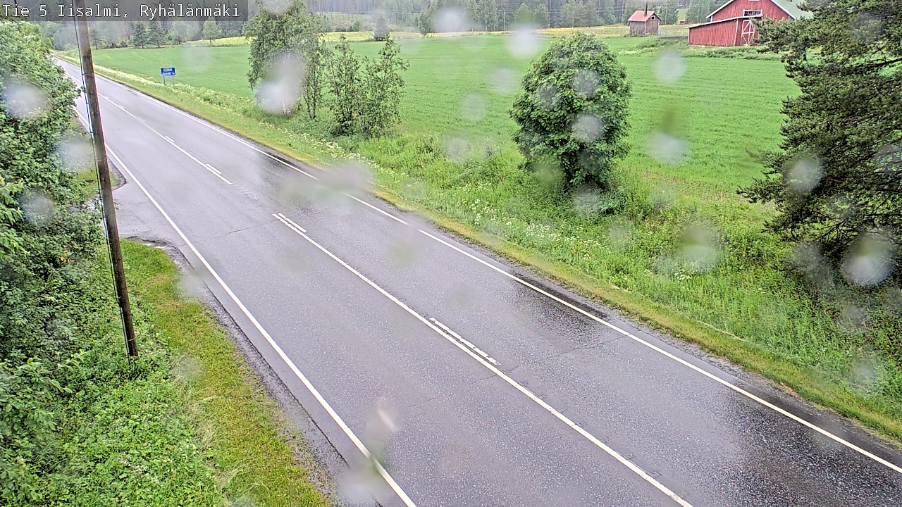 Weather Camera Image Road 5 Iisalmi, Ryhälänmäki, Iisalmi, Pohjois-Savo