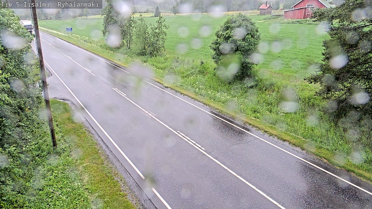 Weather Camera Image Road 5 Iisalmi, Ryhälänmäki, Iisalmi, Pohjois-Savo