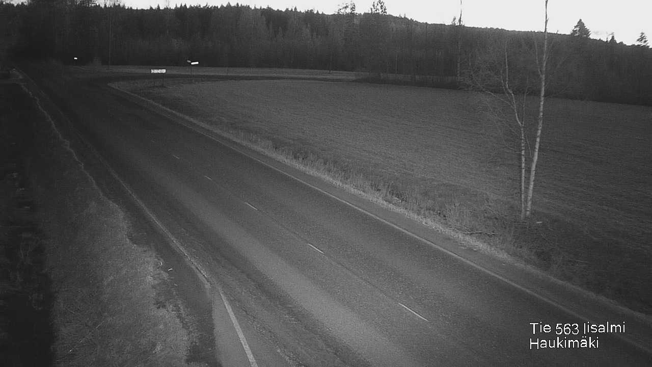 Weather Camera Image Väg 573 Iidensalmi, Haukimäki, Iisalmi, Pohjois-Savo