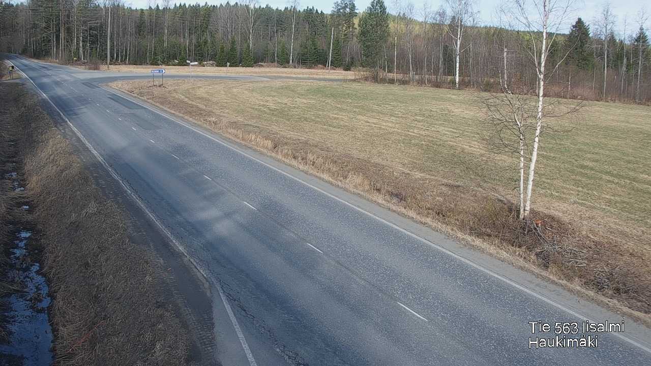 Weather Camera Image Väg 573 Iidensalmi, Haukimäki, Iisalmi, Pohjois-Savo