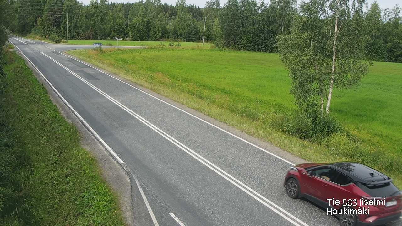 Weather Camera Image Väg 573 Iidensalmi, Haukimäki, Iisalmi, Pohjois-Savo