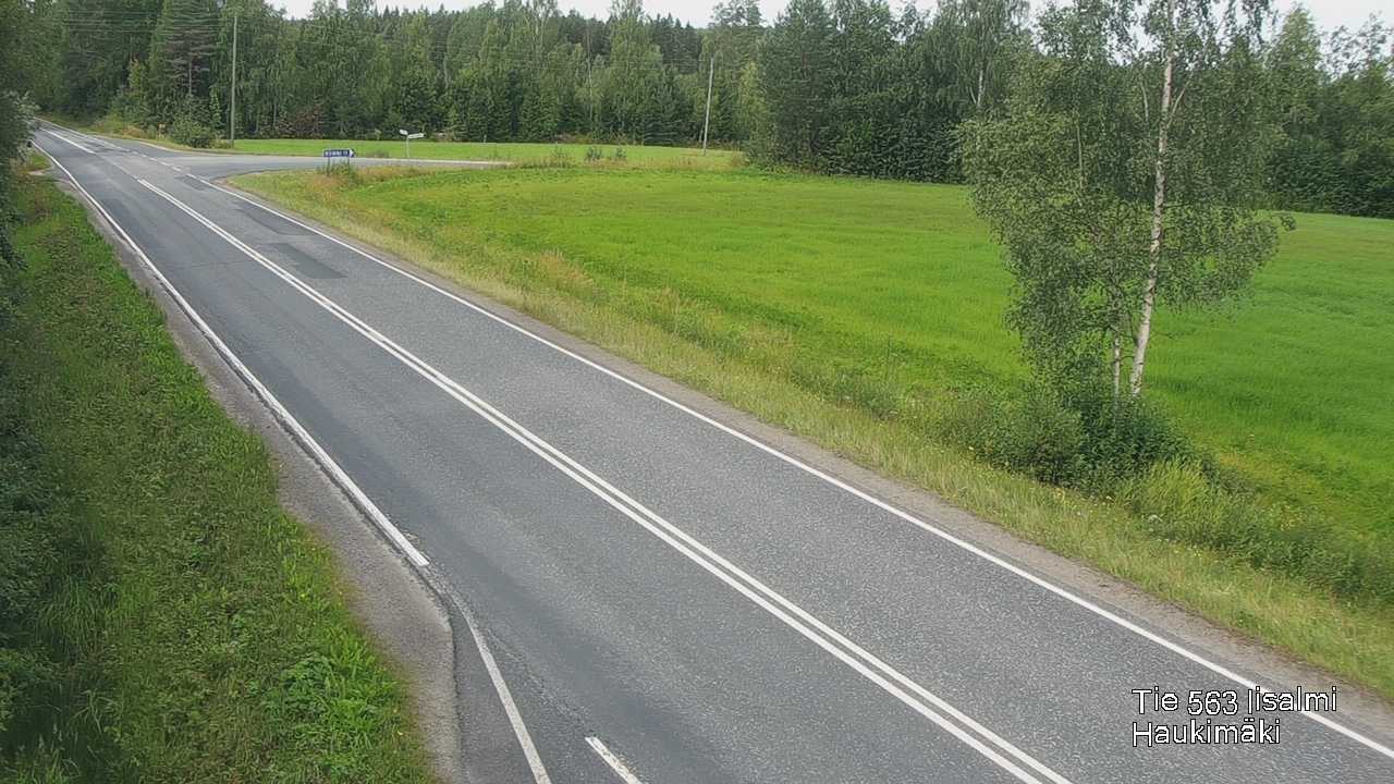 Weather Camera Image Väg 573 Iidensalmi, Haukimäki, Iisalmi, Pohjois-Savo