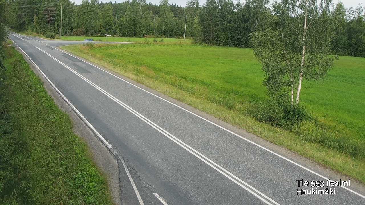 Weather Camera Image Väg 573 Iidensalmi, Haukimäki, Iisalmi, Pohjois-Savo