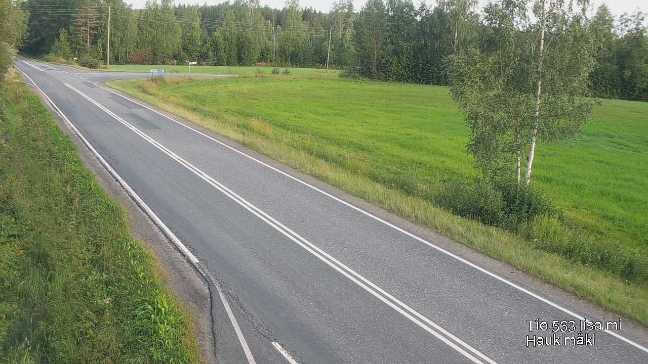 Weather Camera Image Väg 573 Iidensalmi, Haukimäki, Iisalmi, Pohjois-Savo