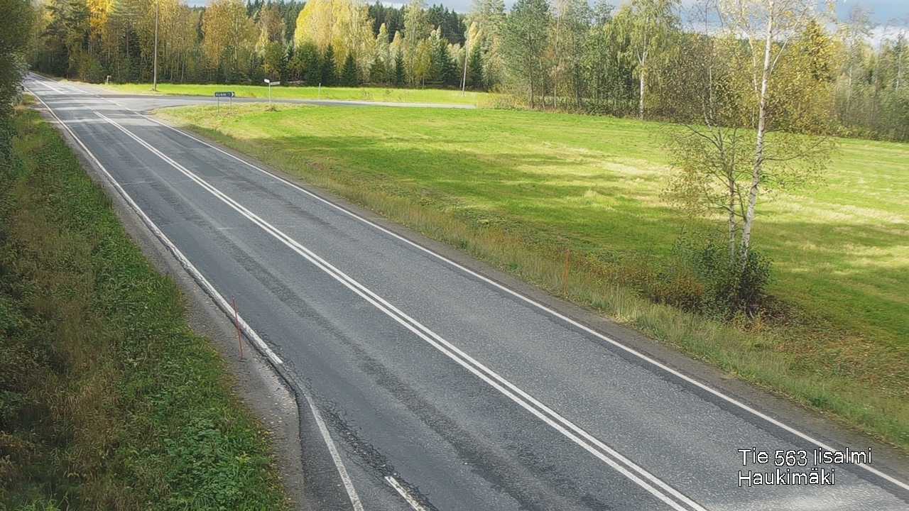Weather Camera Image Väg 573 Iidensalmi, Haukimäki, Iisalmi, Pohjois-Savo