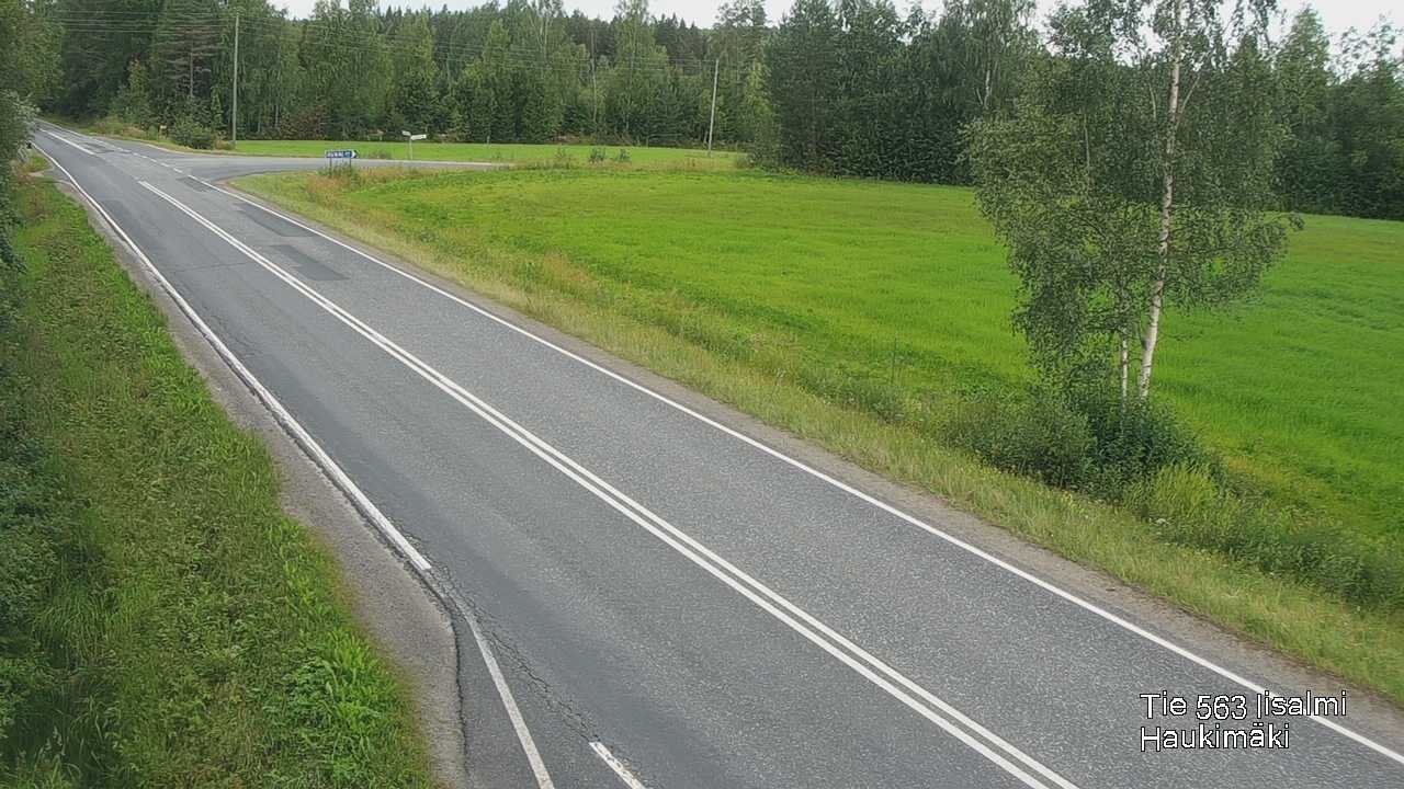 Weather Camera Image Väg 573 Iidensalmi, Haukimäki, Iisalmi, Pohjois-Savo
