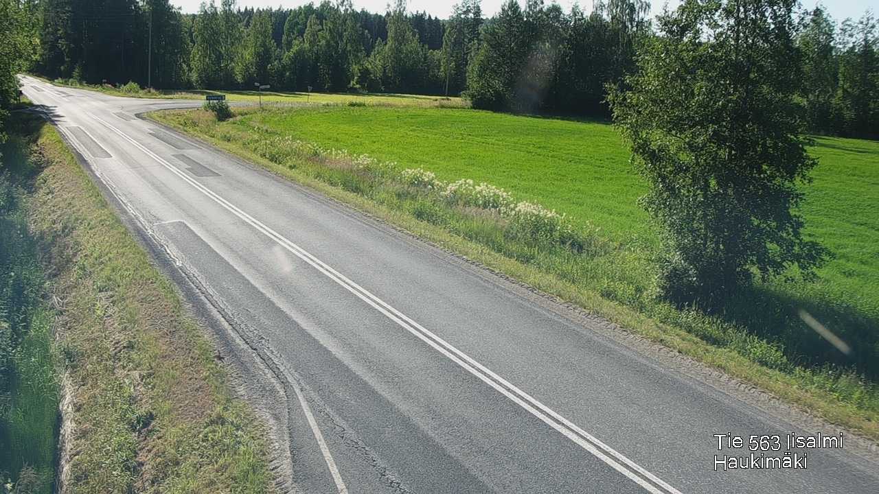 Weather Camera Image Väg 573 Iidensalmi, Haukimäki, Iisalmi, Pohjois-Savo