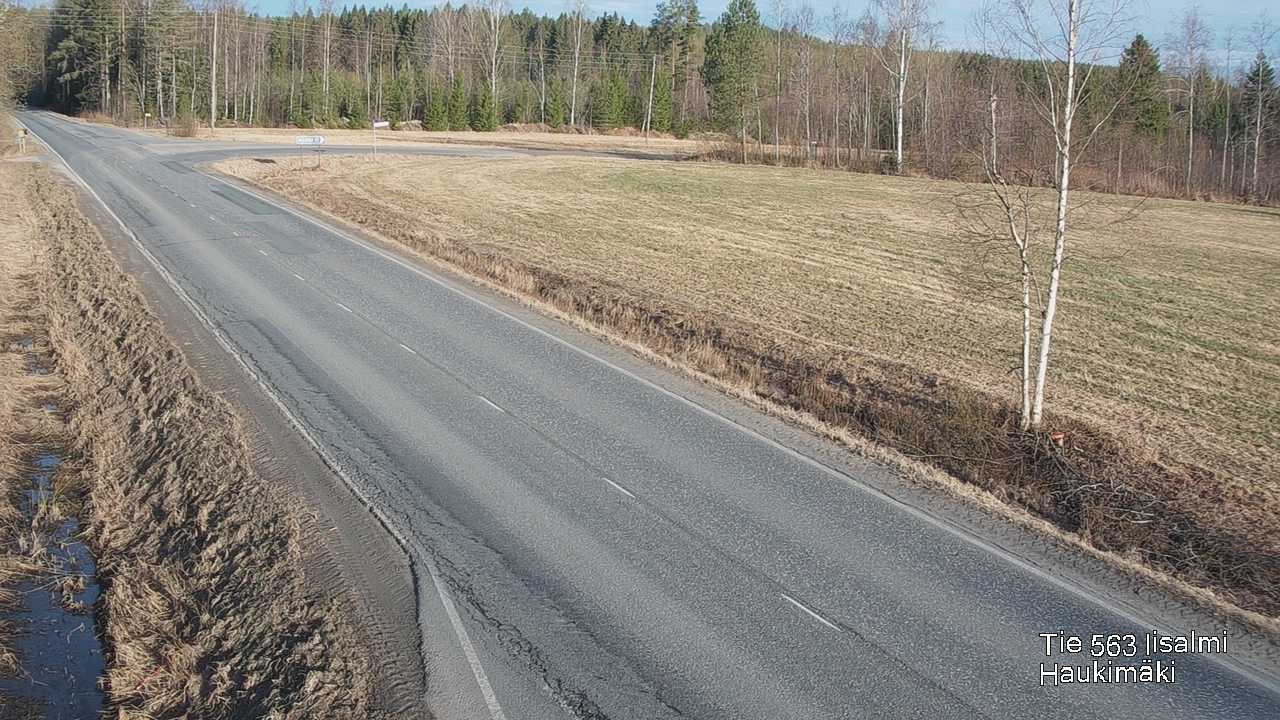 Weather Camera Image Väg 573 Iidensalmi, Haukimäki, Iisalmi, Pohjois-Savo