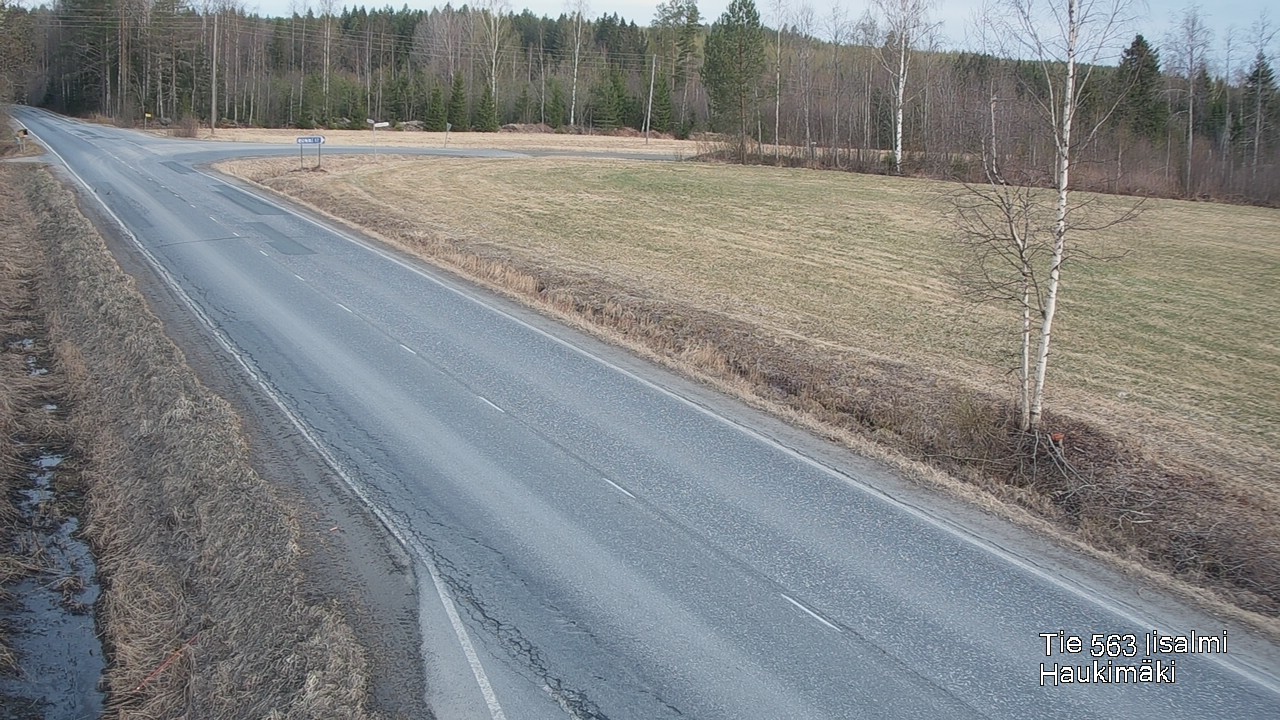 Weather Camera Image Väg 573 Iidensalmi, Haukimäki, Iisalmi, Pohjois-Savo