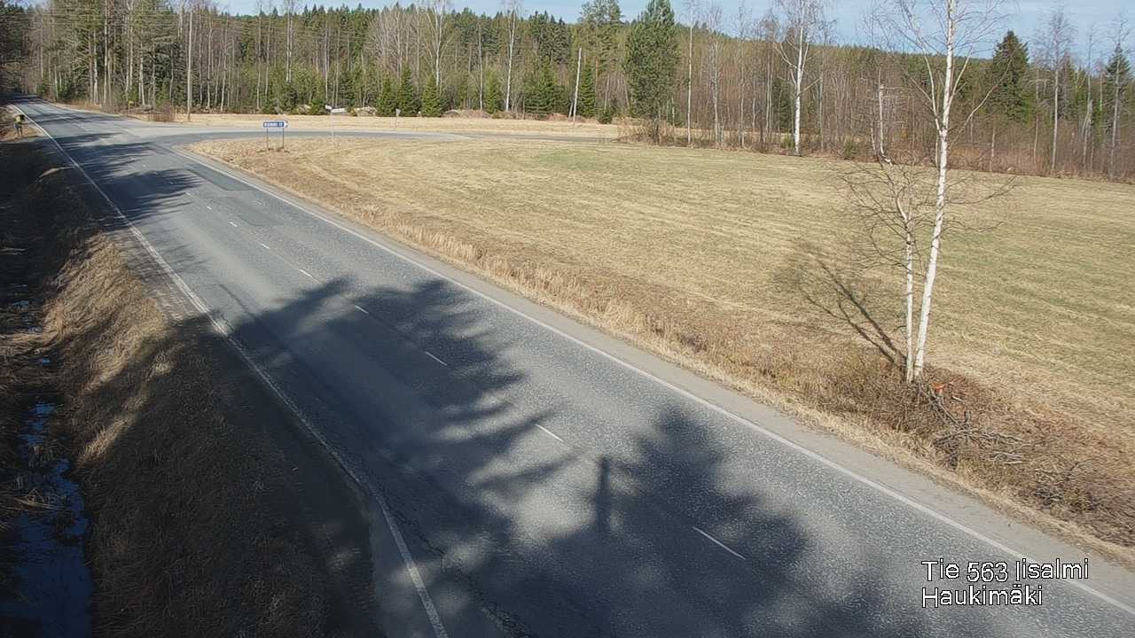 Weather Camera Image Väg 573 Iidensalmi, Haukimäki, Iisalmi, Pohjois-Savo