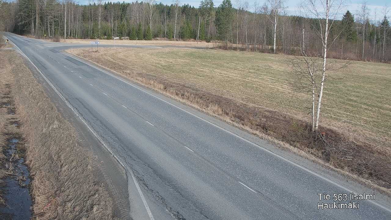 Weather Camera Image Väg 573 Iidensalmi, Haukimäki, Iisalmi, Pohjois-Savo