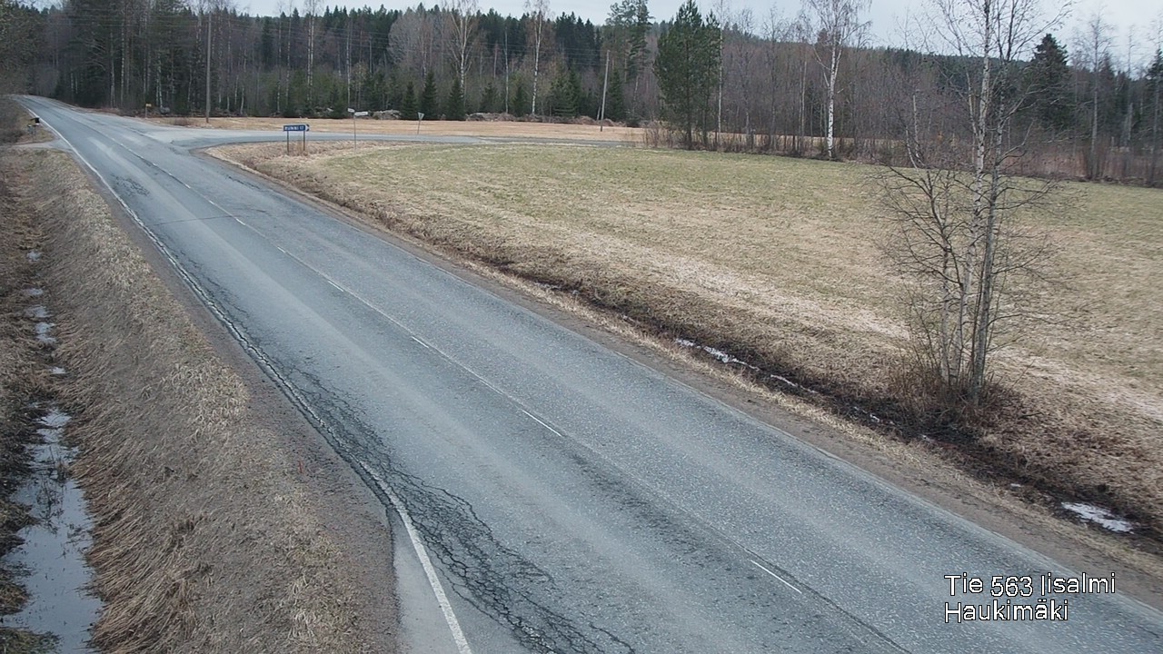 Weather Camera Image Väg 573 Iidensalmi, Haukimäki, Iisalmi, Pohjois-Savo