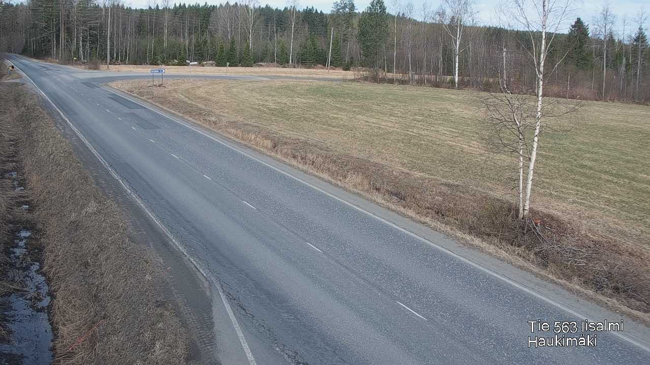 Weather Camera Image Väg 573 Iidensalmi, Haukimäki, Iisalmi, Pohjois-Savo