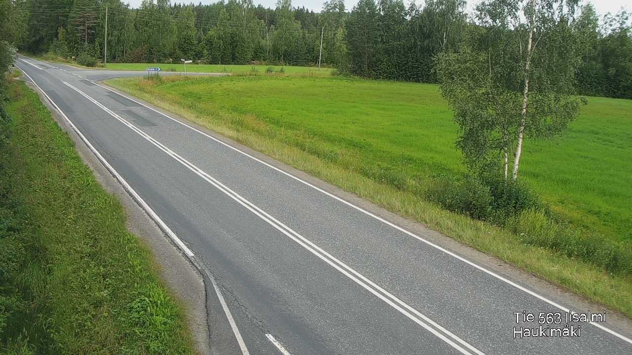 Weather Camera Image Väg 573 Iidensalmi, Haukimäki, Iisalmi, Pohjois-Savo