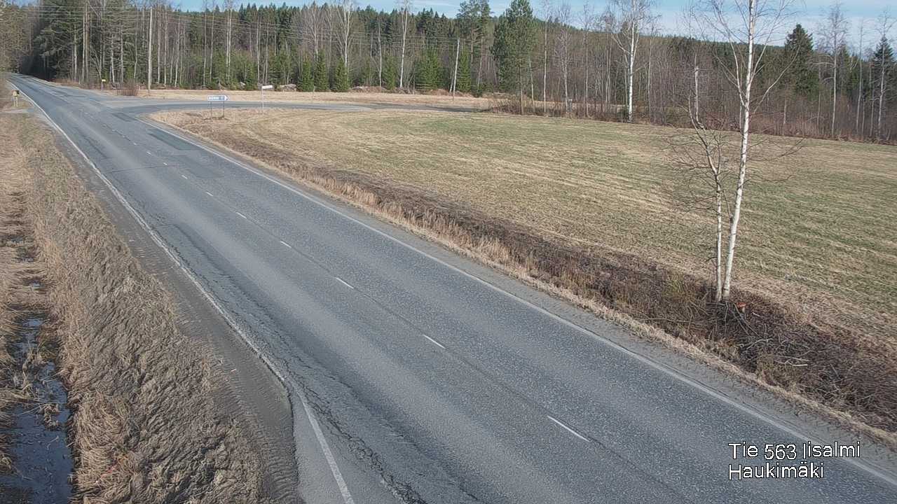 Weather Camera Image Väg 573 Iidensalmi, Haukimäki, Iisalmi, Pohjois-Savo