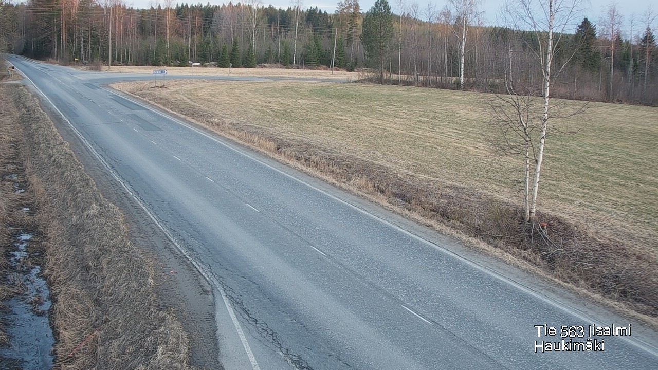 Weather Camera Image Väg 573 Iidensalmi, Haukimäki, Iisalmi, Pohjois-Savo