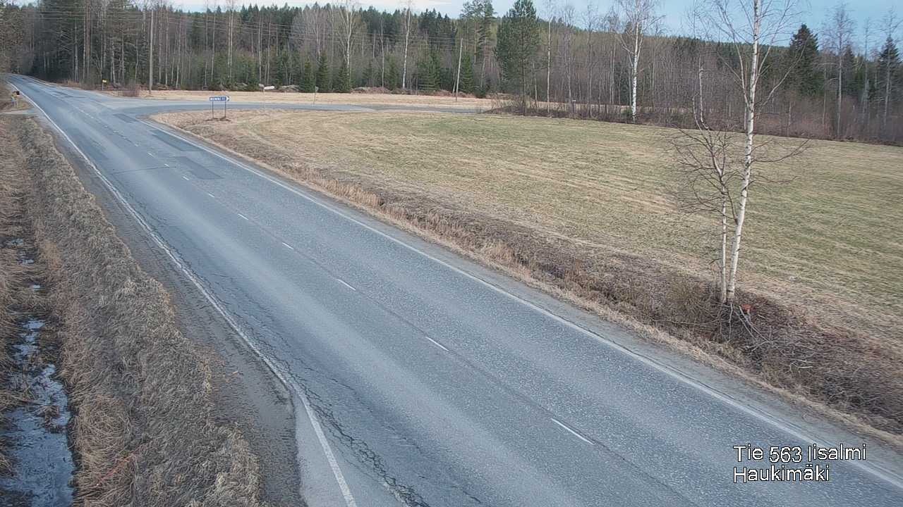 Weather Camera Image Väg 573 Iidensalmi, Haukimäki, Iisalmi, Pohjois-Savo