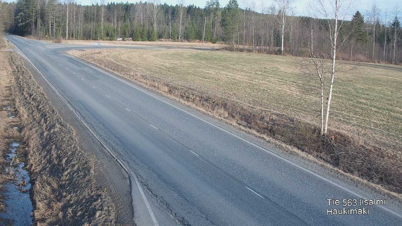 Weather Camera Image Väg 573 Iidensalmi, Haukimäki, Iisalmi, Pohjois-Savo