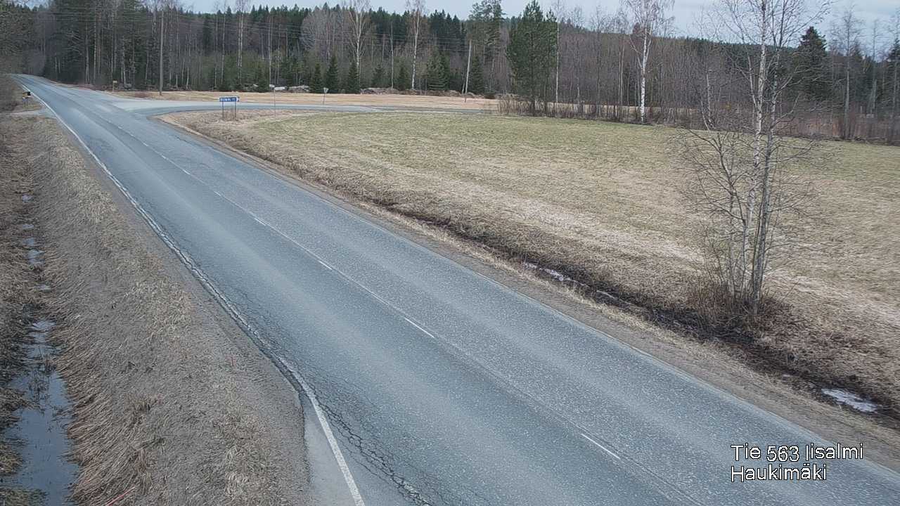 Weather Camera Image Väg 573 Iidensalmi, Haukimäki, Iisalmi, Pohjois-Savo