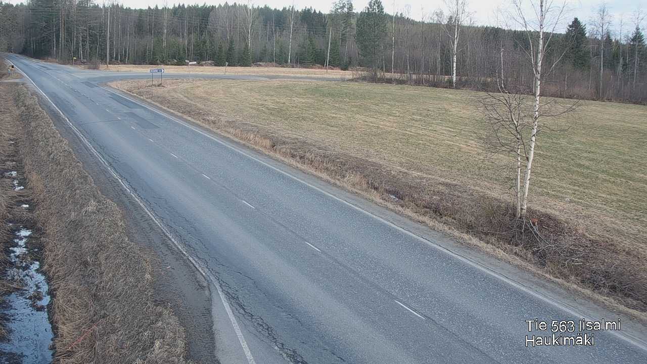 Weather Camera Image Väg 573 Iidensalmi, Haukimäki, Iisalmi, Pohjois-Savo