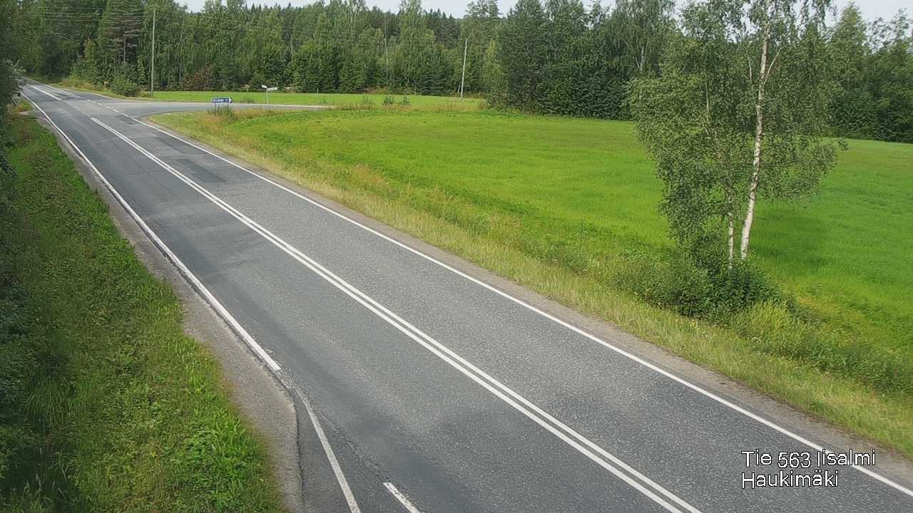 Weather Camera Image Väg 573 Iidensalmi, Haukimäki, Iisalmi, Pohjois-Savo