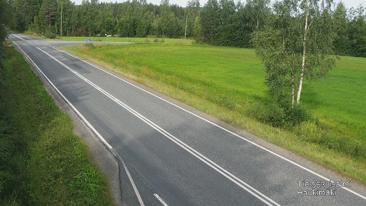 Weather Camera Image Väg 573 Iidensalmi, Haukimäki, Iisalmi, Pohjois-Savo