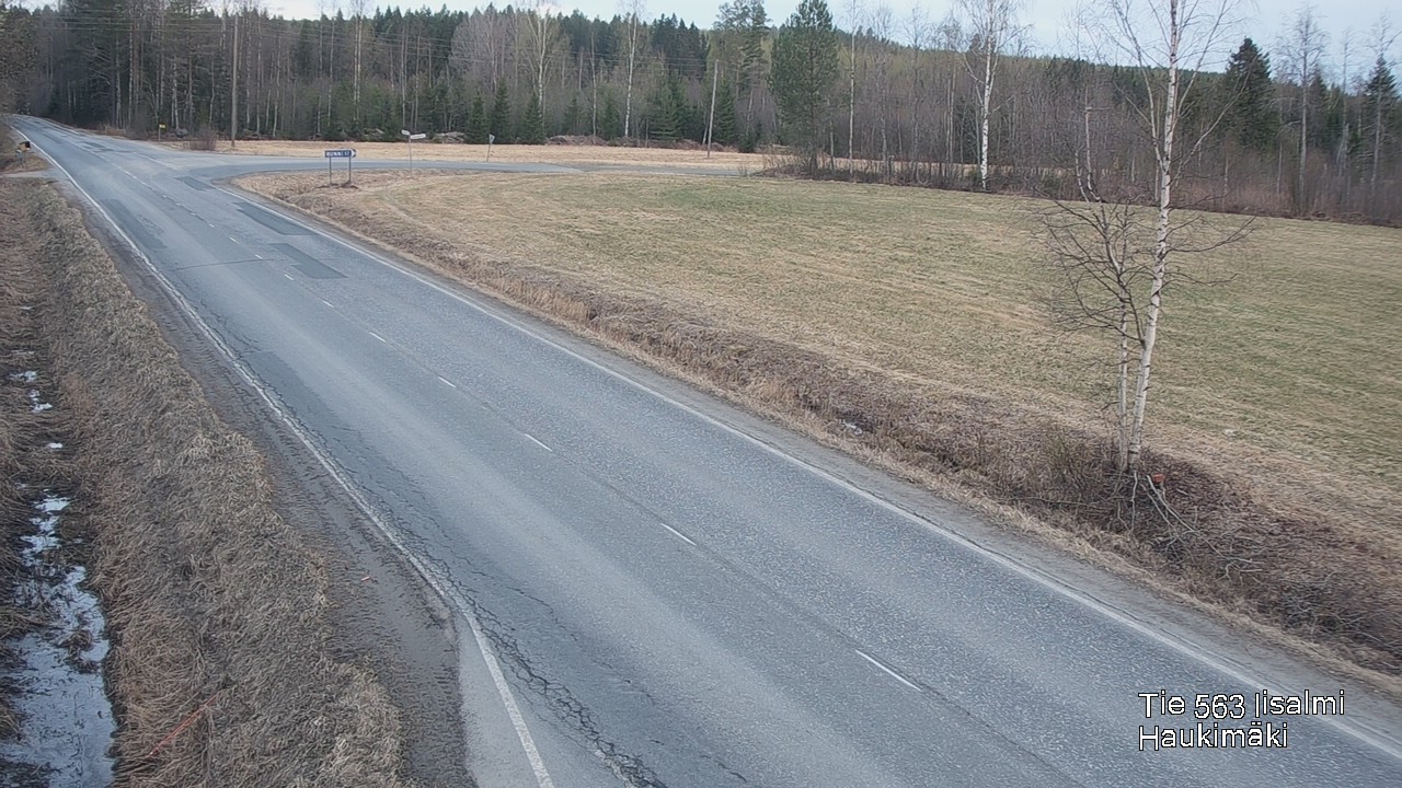 Weather Camera Image Väg 573 Iidensalmi, Haukimäki, Iisalmi, Pohjois-Savo