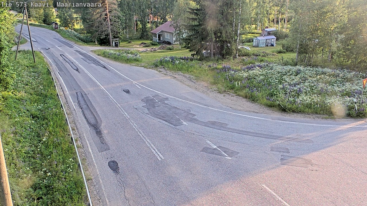 Weather Camera Image Road 573 Kaavi, Maarianvaara, Kaavi, Pohjois-Savo