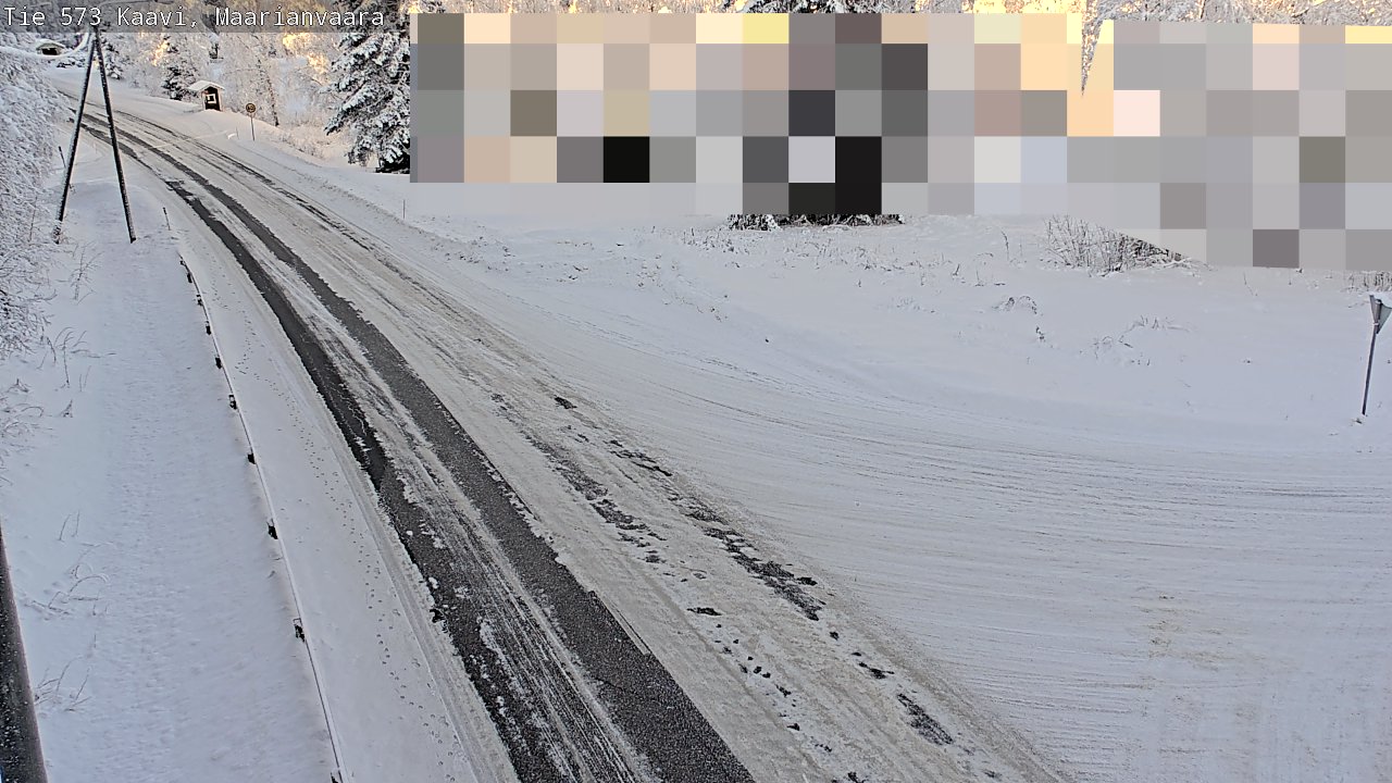 Weather Camera Image Road 573 Kaavi, Maarianvaara, Kaavi, Pohjois-Savo
