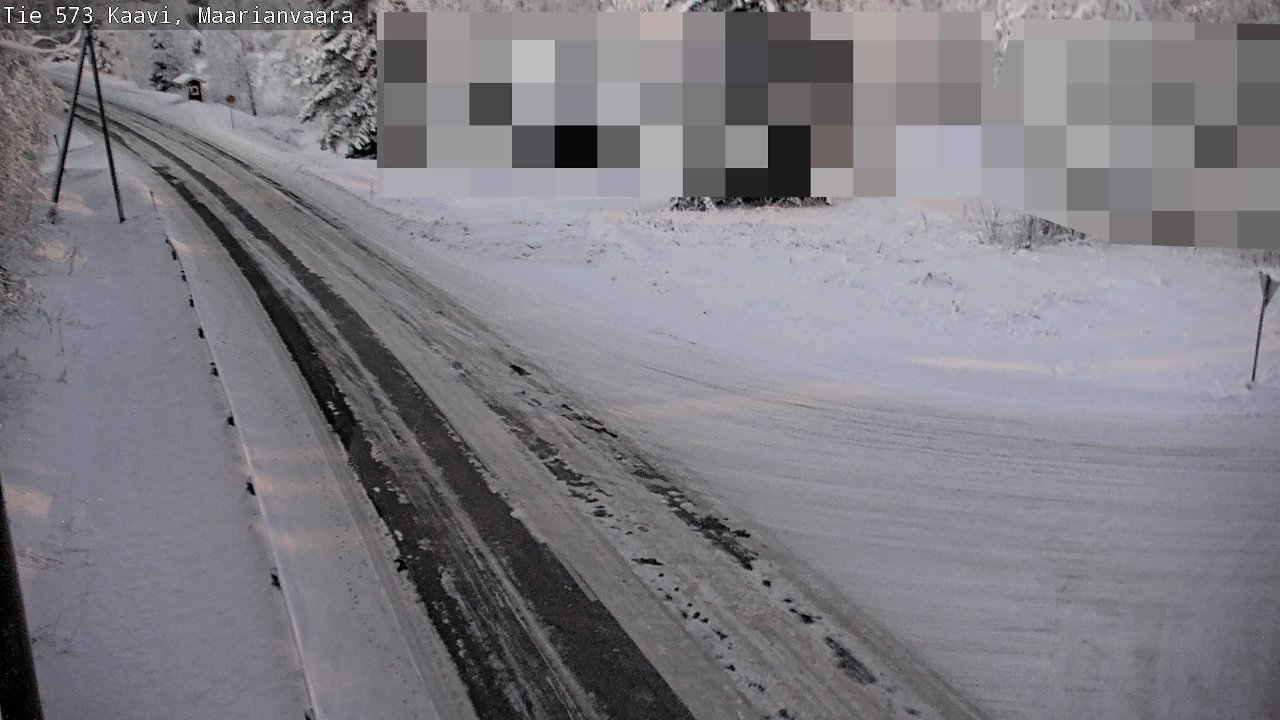 Weather Camera Image Road 573 Kaavi, Maarianvaara, Kaavi, Pohjois-Savo