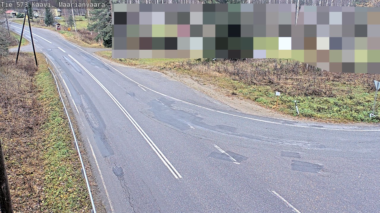 Weather Camera Image Väg 573 Kaavi, Maarianvaara, Kaavi, Pohjois-Savo