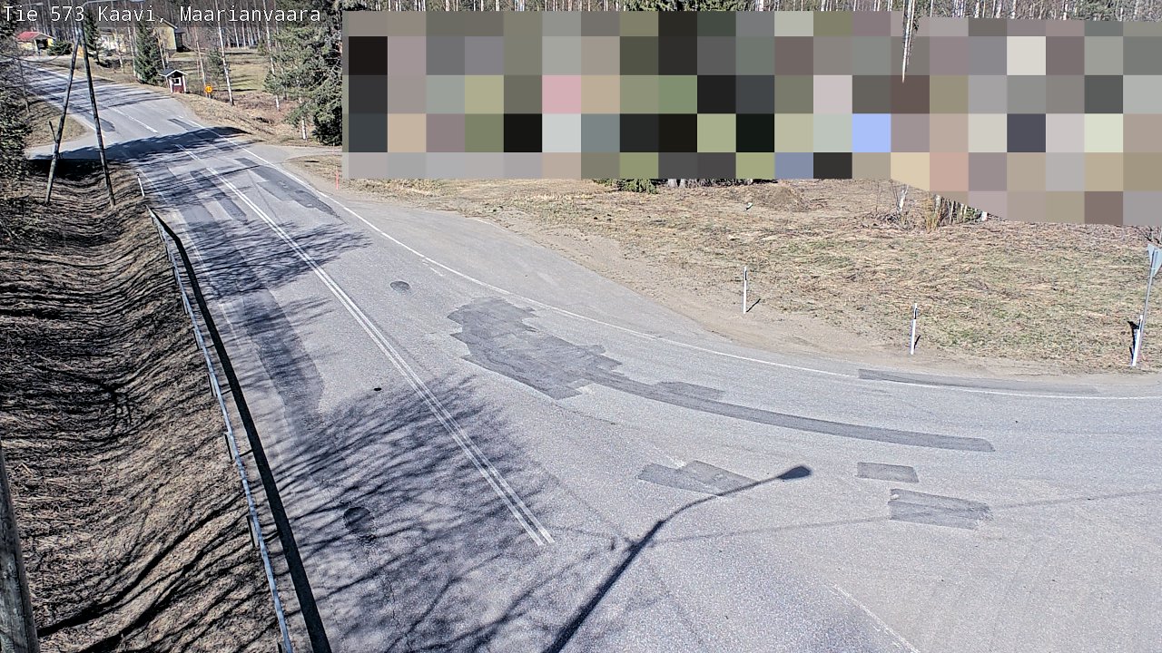 Weather Camera Image Väg 573 Kaavi, Maarianvaara, Kaavi, Pohjois-Savo