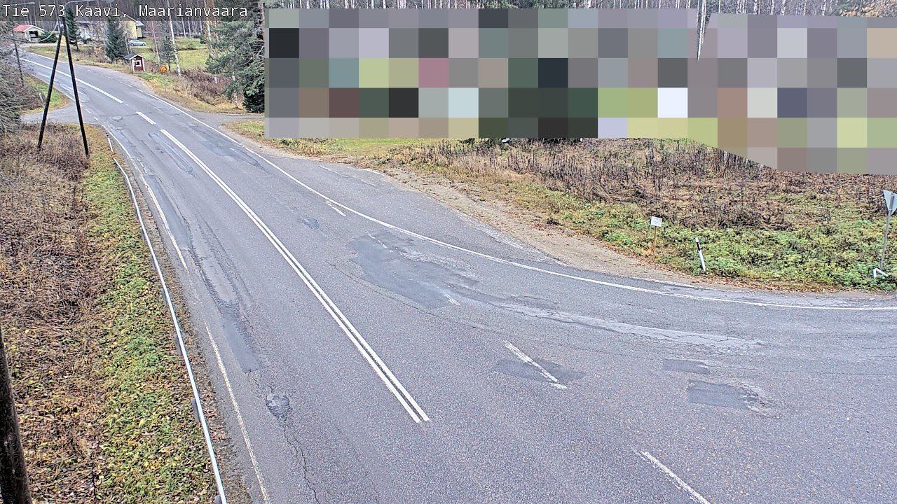 Weather Camera Image Väg 573 Kaavi, Maarianvaara, Kaavi, Pohjois-Savo