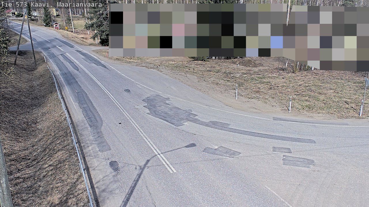 Weather Camera Image Väg 573 Kaavi, Maarianvaara, Kaavi, Pohjois-Savo