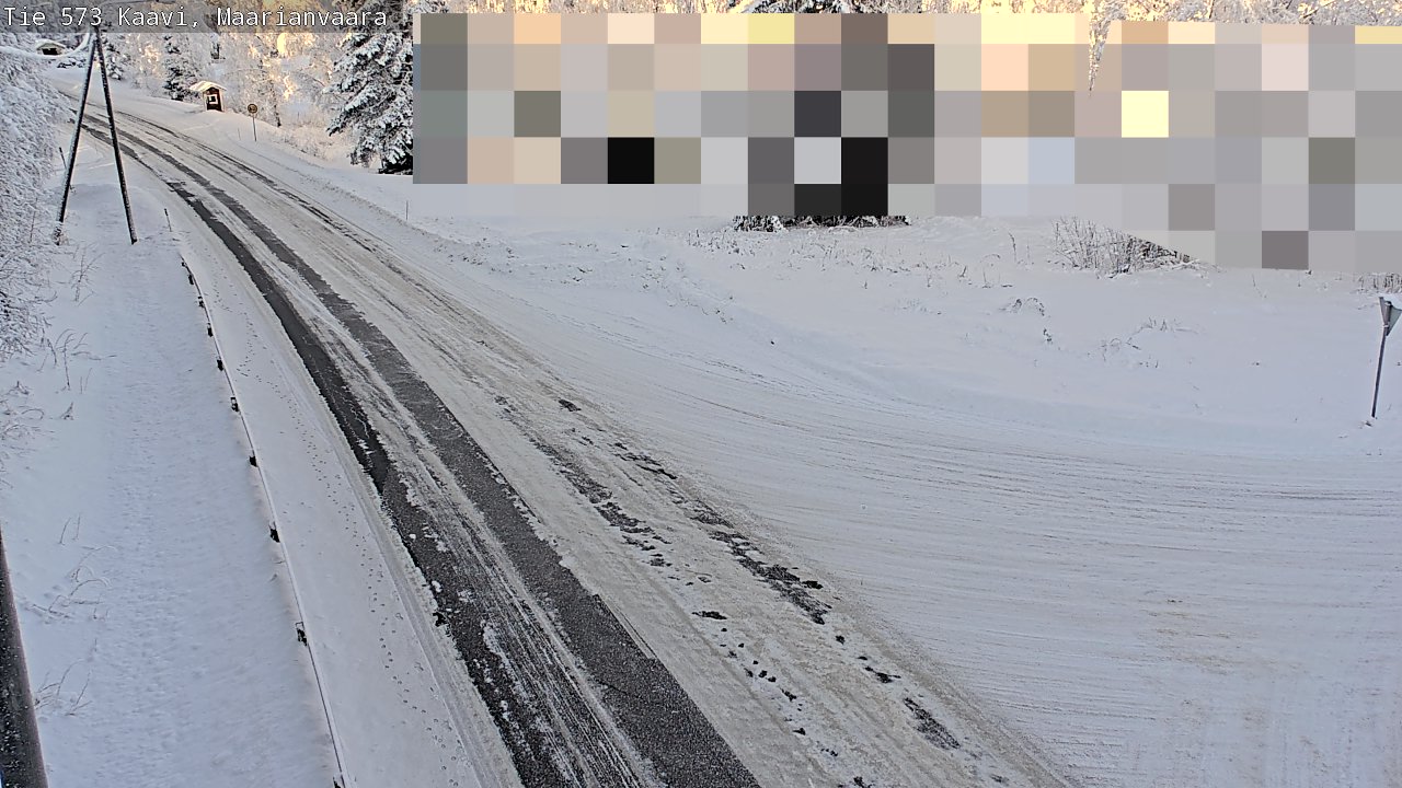 Weather Camera Image Road 573 Kaavi, Maarianvaara, Kaavi, Pohjois-Savo