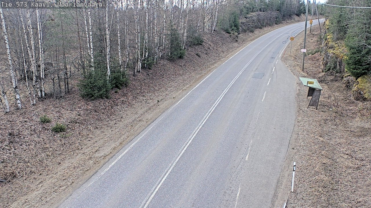 Weather Camera Image Väg 573 Kaavi, Maarianvaara, Kaavi, Pohjois-Savo