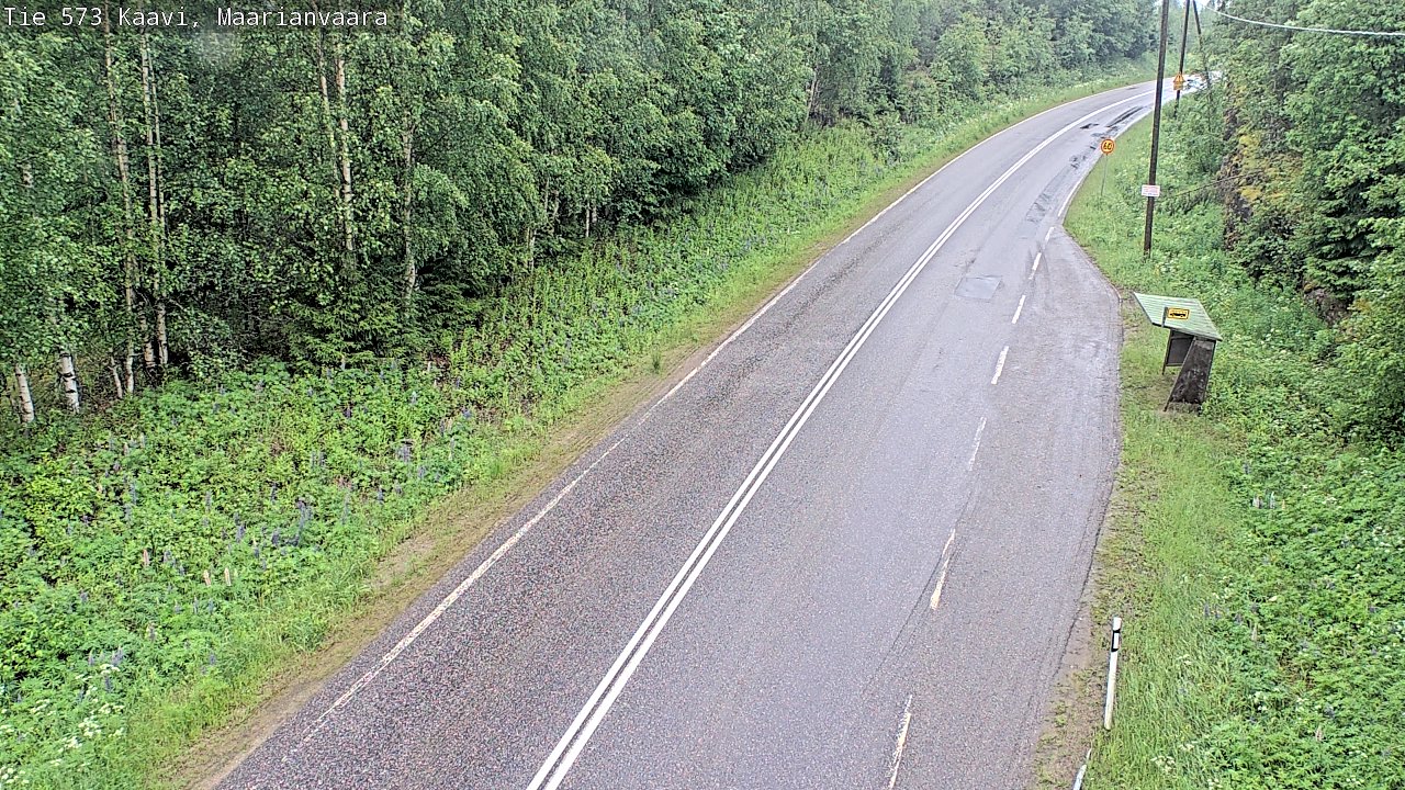 Weather Camera Image Väg 573 Kaavi, Maarianvaara, Kaavi, Pohjois-Savo