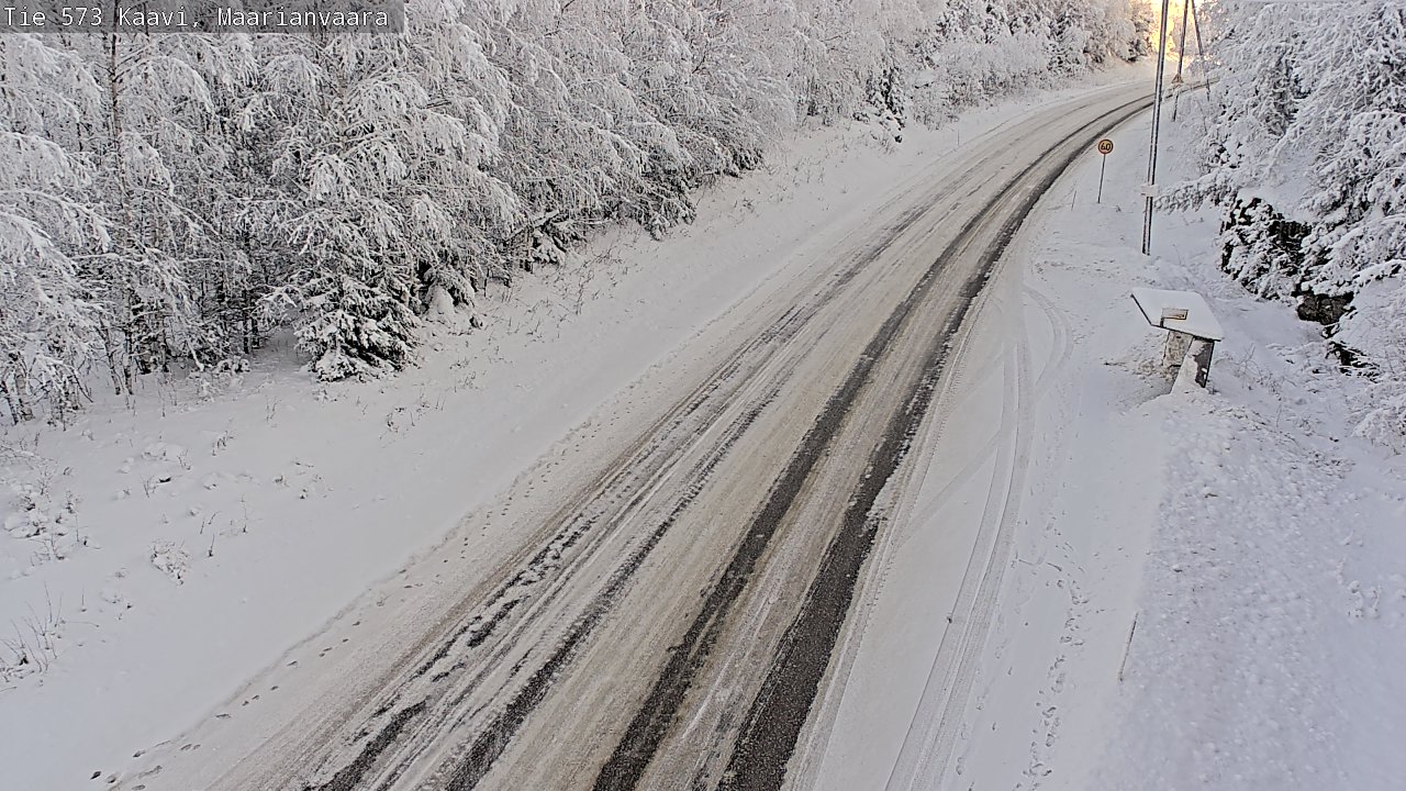 Weather Camera Image Road 573 Kaavi, Maarianvaara, Kaavi, Pohjois-Savo