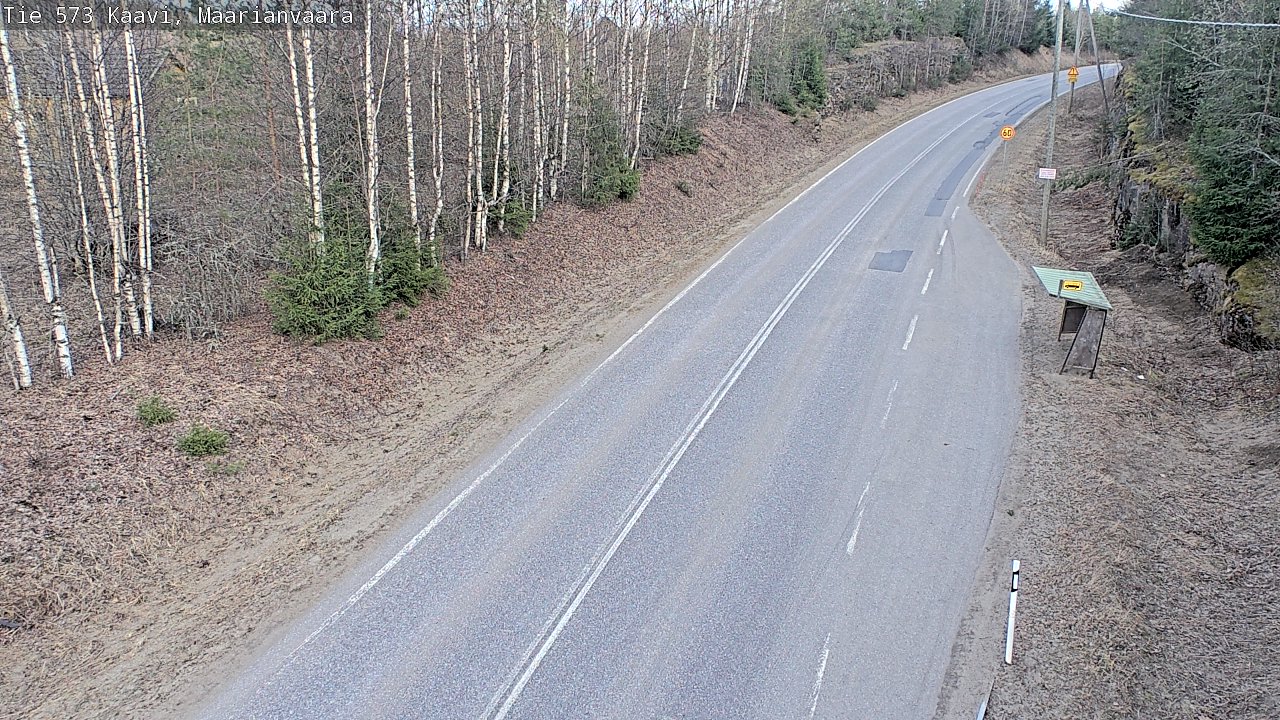Weather Camera Image Väg 573 Kaavi, Maarianvaara, Kaavi, Pohjois-Savo
