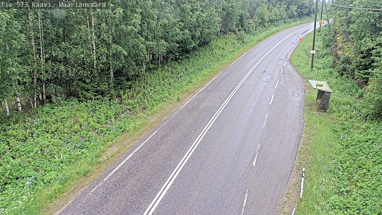 Weather Camera Image Väg 573 Kaavi, Maarianvaara, Kaavi, Pohjois-Savo