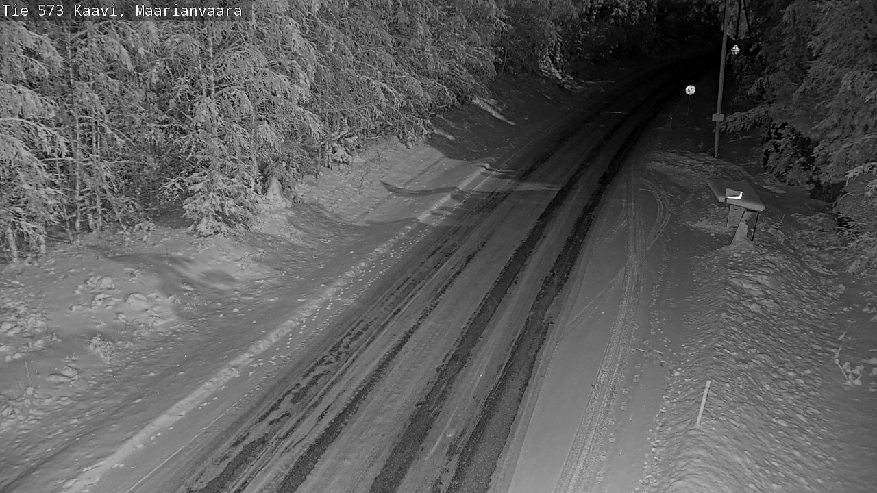 Weather Camera Image Väg 573 Kaavi, Maarianvaara, Kaavi, Pohjois-Savo